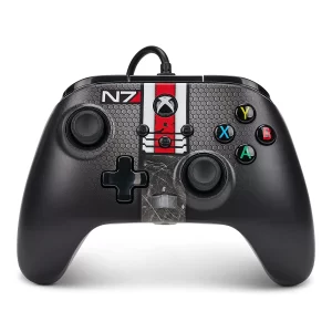 Control Joystick Alambrico PowerA Mass Effect N7 Xbox Series PC Negro