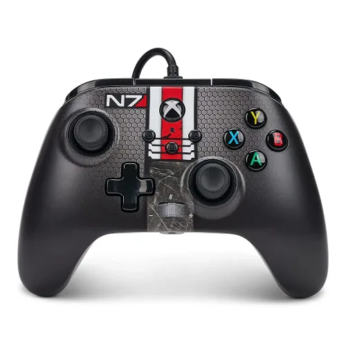 Control Joystick Alambrico PowerA Mass Effect N7 Xbox Series PC Negro