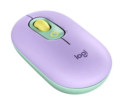Mouse Gaming Pop Logitech Bluetooth tamaño normal con Botón de Emojis - Lila - Imagen 3