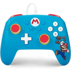 Control  joystick  de nintendo switch alambrico Power A edicion Super Mario