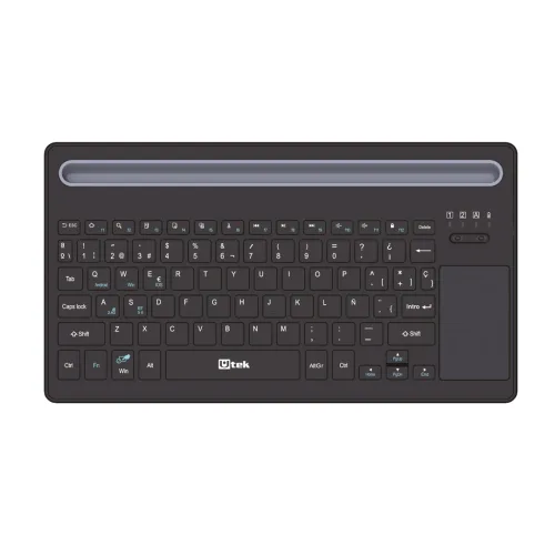Teclado Inalámbrico con Touchpad Bluetooth 5.0 y 2,4Ghz , recargable UTEK