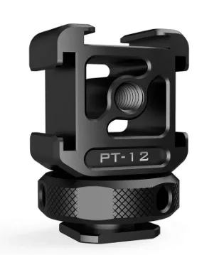 Soporte Ulanzi Adaptador de tornillo de Triple Zapata fría de PT-12