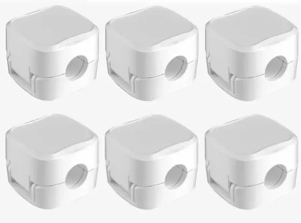 Organizador De Cable Soporte Ajustable Para Cables Debajo Del Escritorio Negro/ blanco - Imagen 3