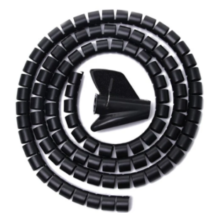 Protector de cables de 2 metros negro