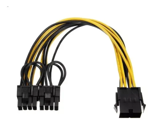 Cable Spliter Pcie 6 Pin Hembra a dos 8 Pin Macho (6+2)