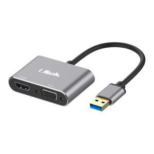 Adaptador USB 3.0 HDMI + VGA aluminio / ULINK