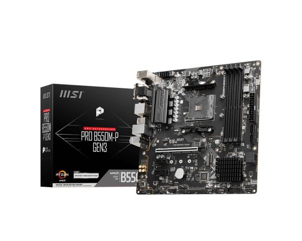 Placa Madre MSI PRO B550M-P GEN3, Socket AM4, M.2, microATX