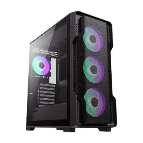 Gabinete Gamer Gamemax Siege Black, 4 Ventiladores, E-ATX, ATX, m-ATX, ITX