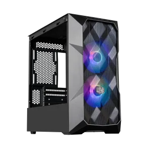 Gabinete Gamer Cooler Master TD300 Mesh, A-RGB, Vidrio Templado, Micro-ATX, Mini ITX, Black