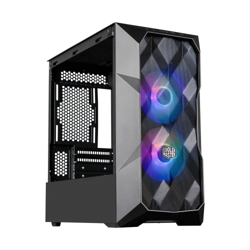 Gabinete Gamer Cooler Master TD300 Mesh, A-RGB, Vidrio Templado, Micro-ATX, Mini ITX, Black
