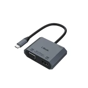 Adaptador USB-C A HDMI + VGA aluminio 4K ULINK