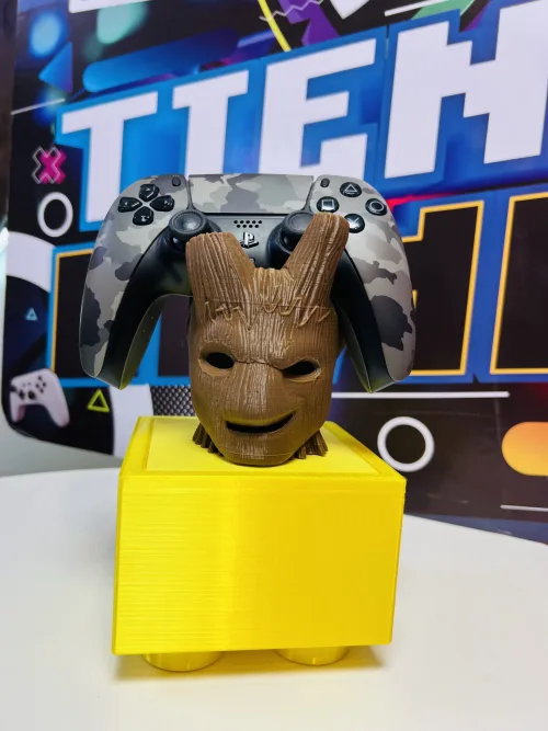 Soporte 3D de Joystick Diseño de Groot