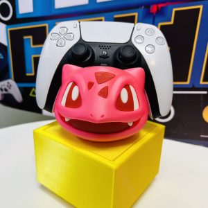 Soporte 3D de Joystick Diseño de Pokémon Bulbasaur Pink
