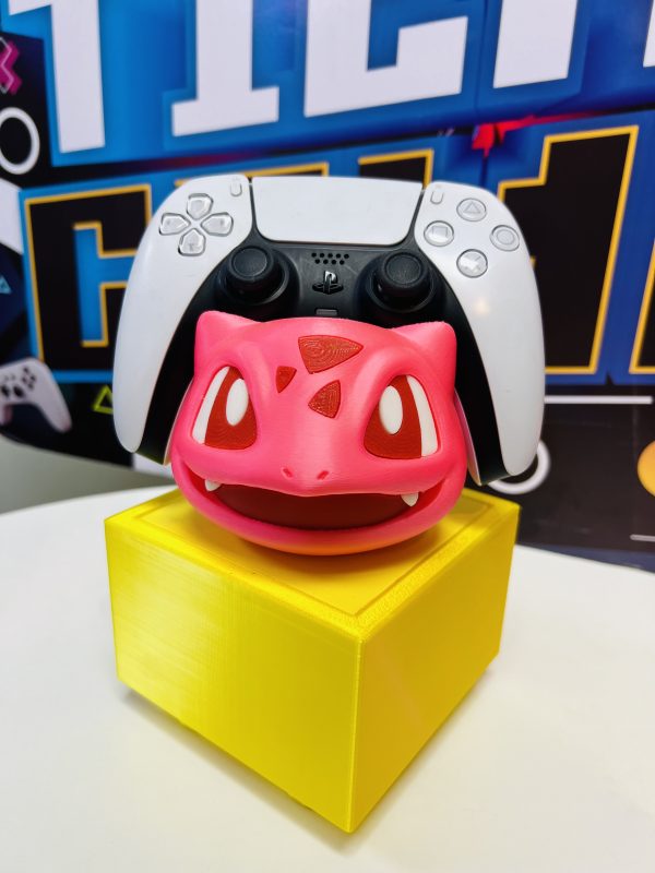 Soporte 3D de Joystick Diseño de Pokémon Bulbasaur Pink
