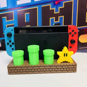 Soporte 3D de Joystick Diseño Nintendo Switch Super Mario bros