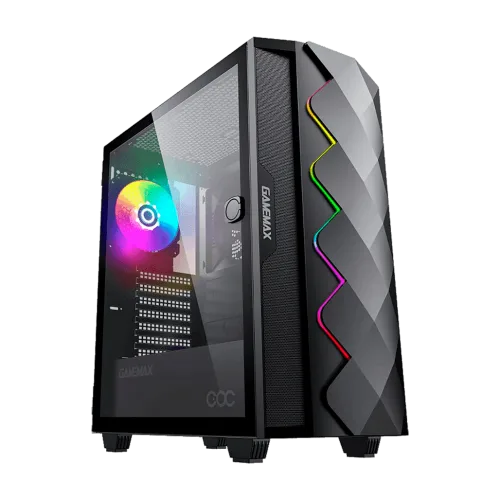 Gabinete Gamer ATX GameMax DIAMOND COC Black