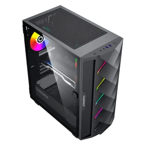 Gabinete Gamer ATX GameMax DIAMOND COC Black - Imagen 2