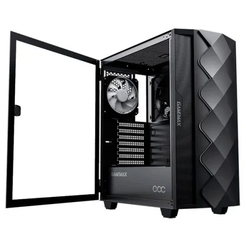 Gabinete Gamer ATX GameMax DIAMOND COC Black - Imagen 4
