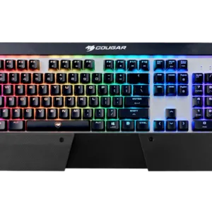Teclado Gamer Cougar Attack X3, RGB, Mecánico, Reposa-Muñecas, Black, Inglés