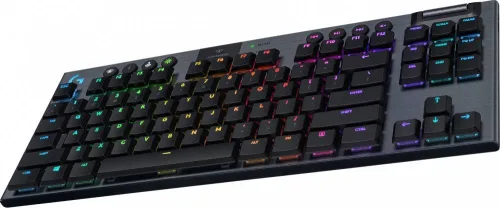 Teclado Gamer Logitech G915 TKL RGB, Teclado Mecánico, Switch GL Táctil, Inalámbrico, Negro - Imagen 3