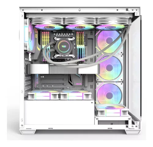Gabinete Darkflash Ds900 White Atx Vidrio Templado - Imagen 4