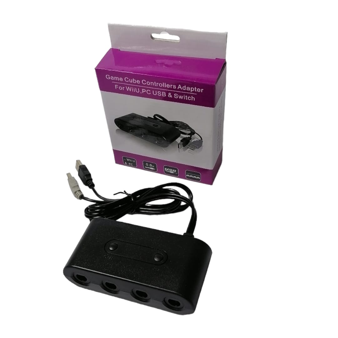 GameCube USB Controller – Black, Wired For PC, Windows, Mac, Linux (KCF156)