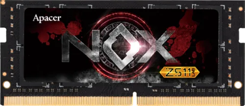 Memoria Ram DDR4 16GB 3200MHz Apacer Nox SO-DIMM, 260-pin CL20, 1.35V
