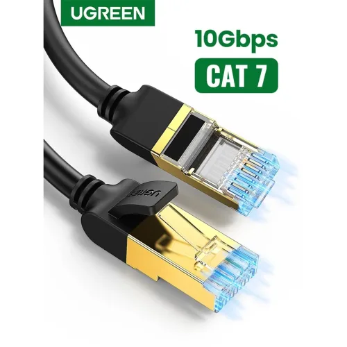 Cable de Red 5m CAT7 F/FTP (10GBPS) Negro NW107 - Ugreen