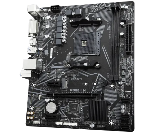 Placa Madre Gigabyte A520M H Ultra Durable Motherboard AMD AM4 - Imagen 3