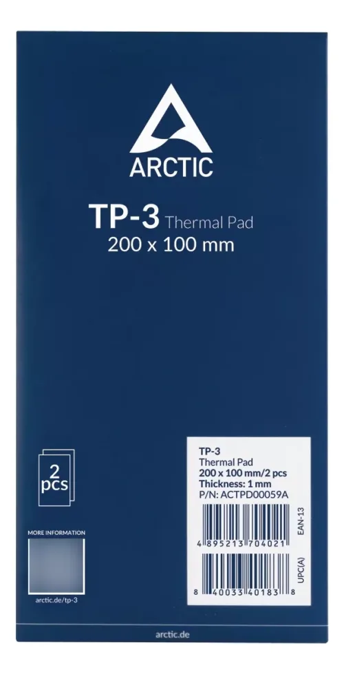 Thermal Pad ARCTIC TP-3 200x100m x 1mm Espesor