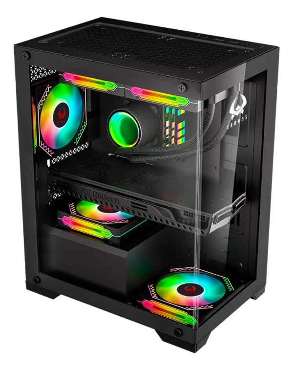 Gabinete Kronos Diamond Matx, Vidrio Templado, Usb 3.0 - Imagen 5