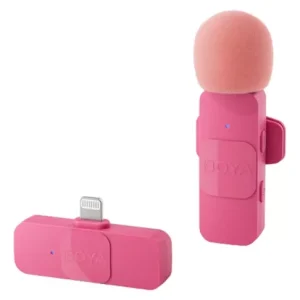 Micrófono Inalámbrico Lavalier Lightning Rosa BY-V10 2.4 Boya