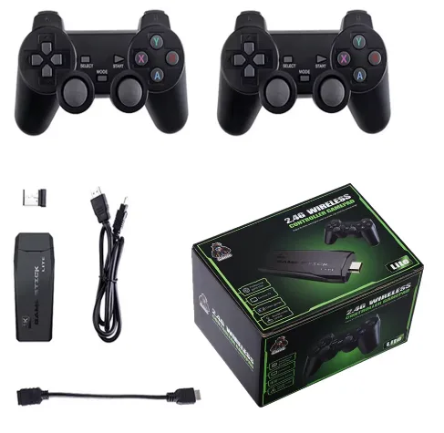 Consola de videojuegos 2,4G, mando inalámbrico doble, 4K, 3500 juegos, 32GB, Juegos Retro