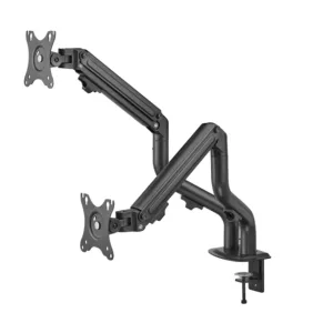 Soporte Para 1 o 2 Monitores (10" - 27") Soporte Doble, 2 Brazos Escritorio Monitor Linkon