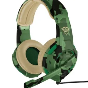 Audifono Gamer Trust GXT 310C Radius, Jungle Camo, Micrófono ajustable y banda para la cabeza