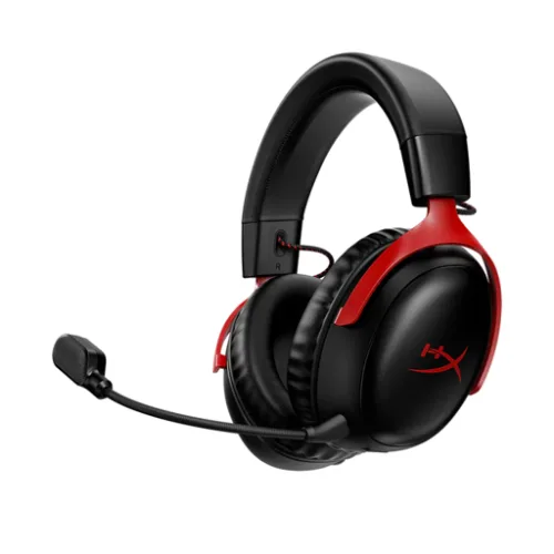 Audifono Gamer Wireless HyperX Cloud III 77Z46AA, Micrófono, 120 hrs batería, 3.5mm, USB-C USB-A, Black/Red