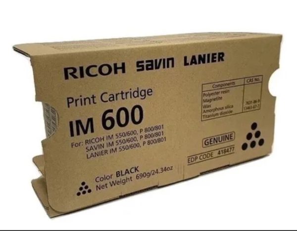 Tóner Ricoh Original IM 600F Black