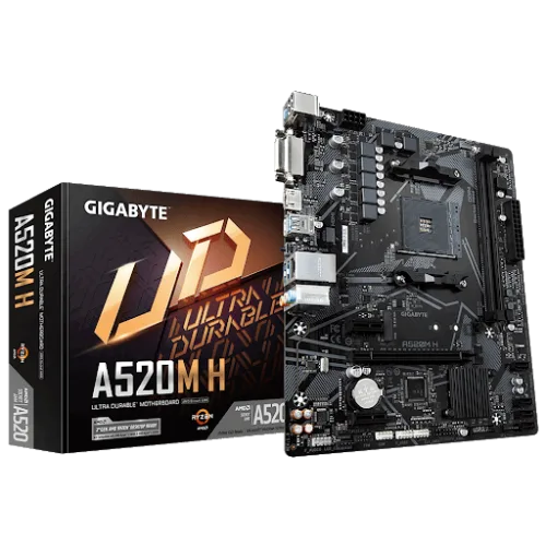 Placa Madre Gigabyte A520M H Ultra Durable Motherboard AMD AM4