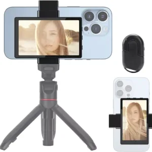 Pantalla de Monitor con cámara frontal trasera para teléfono,compatible con Android e iOS y iPhone
