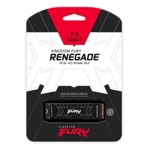 SSD Kingston Fury Renegade de 1Tb 7300 Mb/s PCIe 4.0 NVMe M.2