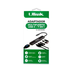 Adaptador Multifuncion Usb-C 7 En 1 UL-ADC701HRD Ulink