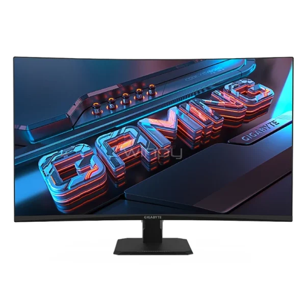 Monitor Gamer Gigabyte GS32QC de 32“ Curvo (VA, QHD, 170Hz OC, 1 ms, D-Port+HDMI, Vesa)