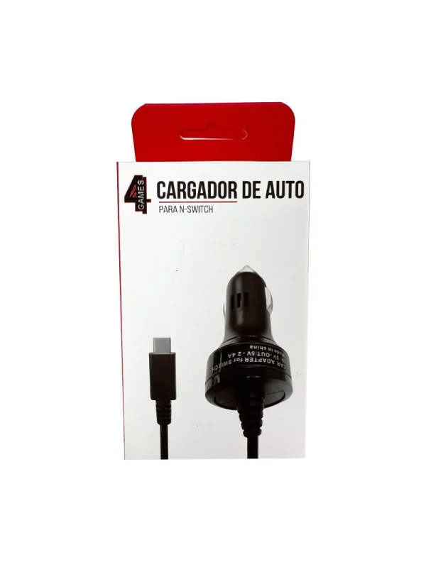 Cargador Para Auto Nintendo Switch