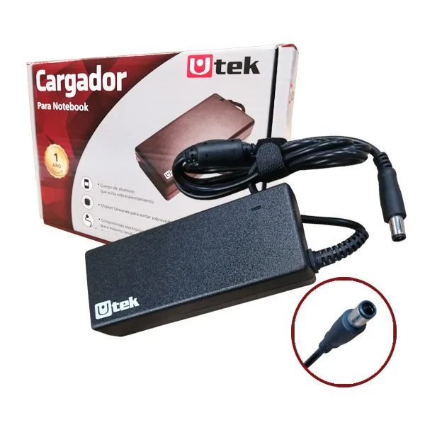 Cargador Notebook Dell Alternativo Ut-DL90 19.5V 4.62A 7.4 x 5.0 mm Utek