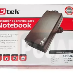 Cargador Notebook Dell Alternativo Ut-DL65(1) 19.5v 3.34a 4.5 x 5.0 mm Utek
