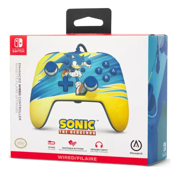 Control Joystick Power A Nintendo Switch Diseño Sonic