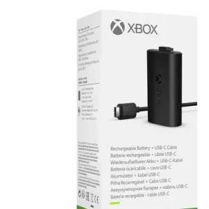 Kit Microsoft Carga y Juega para Xbox Series X/S, Batería Recargable + Cable USB-C Original.
