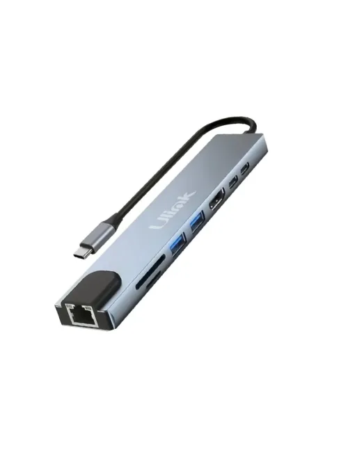 Adaptador Multifuncion Usb-C 8 En 1 Ulink