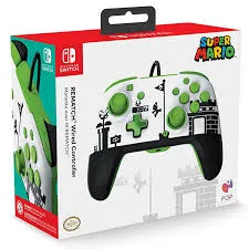 Control joystick con cable de Nintendo Switch Super Mario White/Black