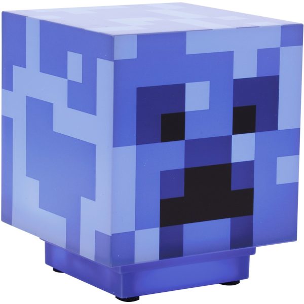 Lampara Minecraft Creeper Azul Oficial De La Marca - Imagen 3